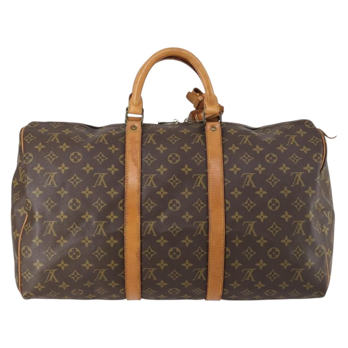 LOUIS VUITTON Monogram Keepall 55 Boston Bag M41424 LV Auth bs30067 - Jerrillo image 2