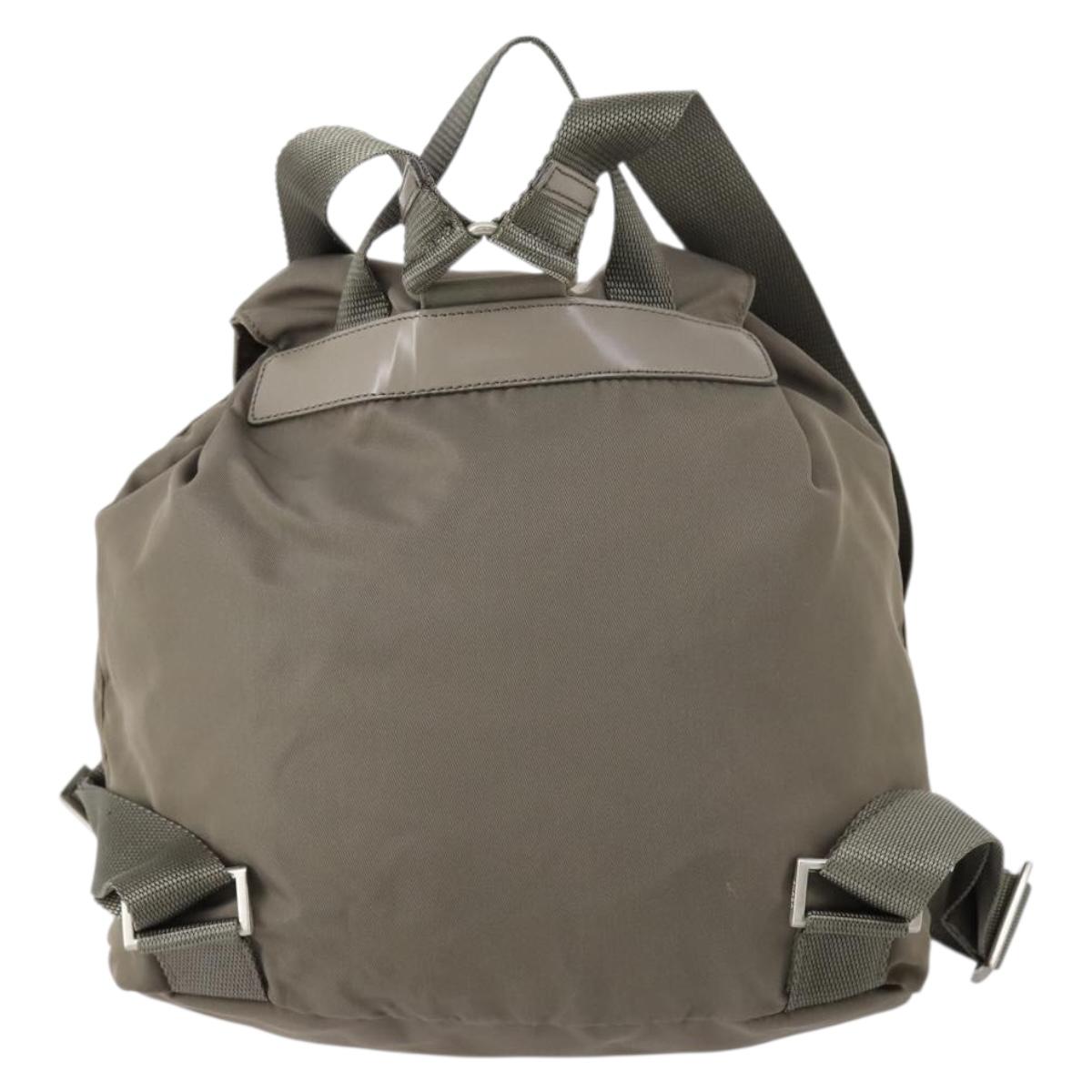 PRADA Backpack Nylon Gray Silver Auth bs30075 - Jerrillo image 3