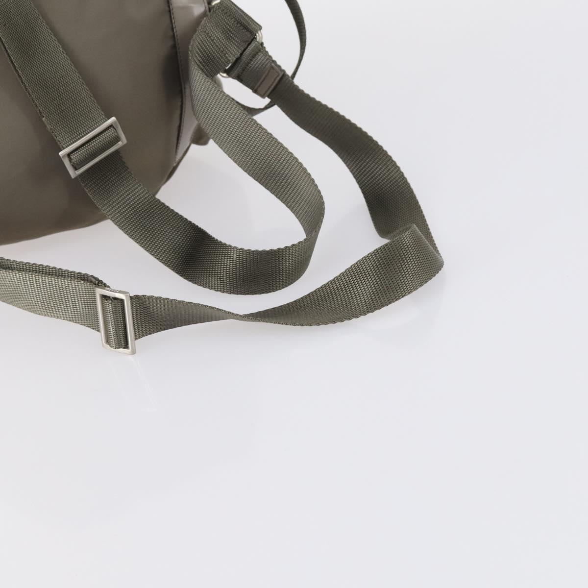 PRADA Backpack Nylon Gray Silver Auth bs30075 - Jerrillo image 9