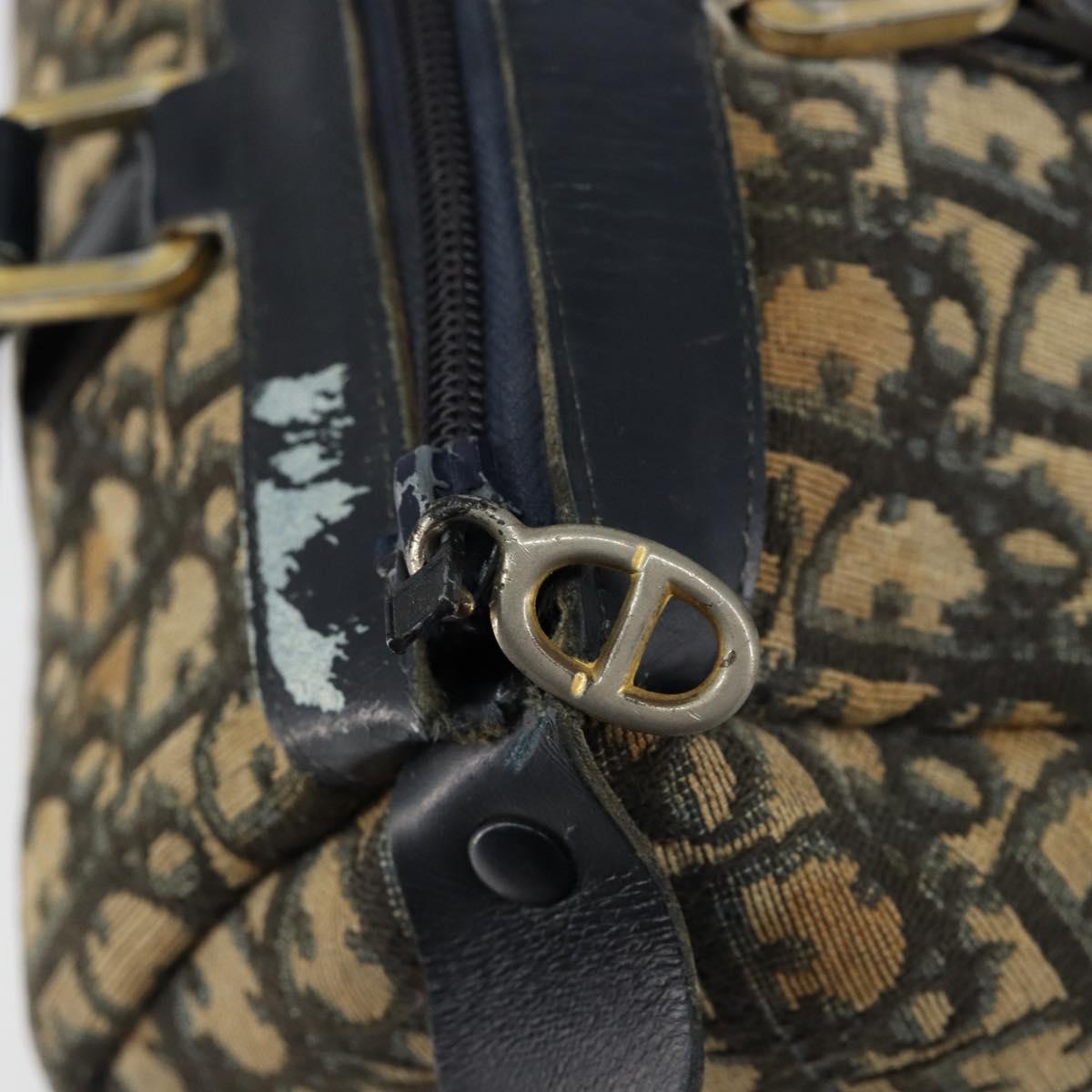 Christian Dior Trotter Canvas Boston Bag Navy Auth bs30562 - Jerrillo image 10