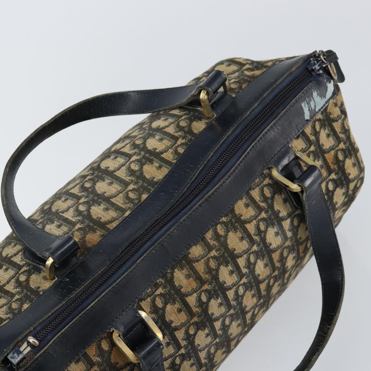 Christian Dior Trotter Canvas Boston Bag Navy Auth bs30562 - Jerrillo image 6