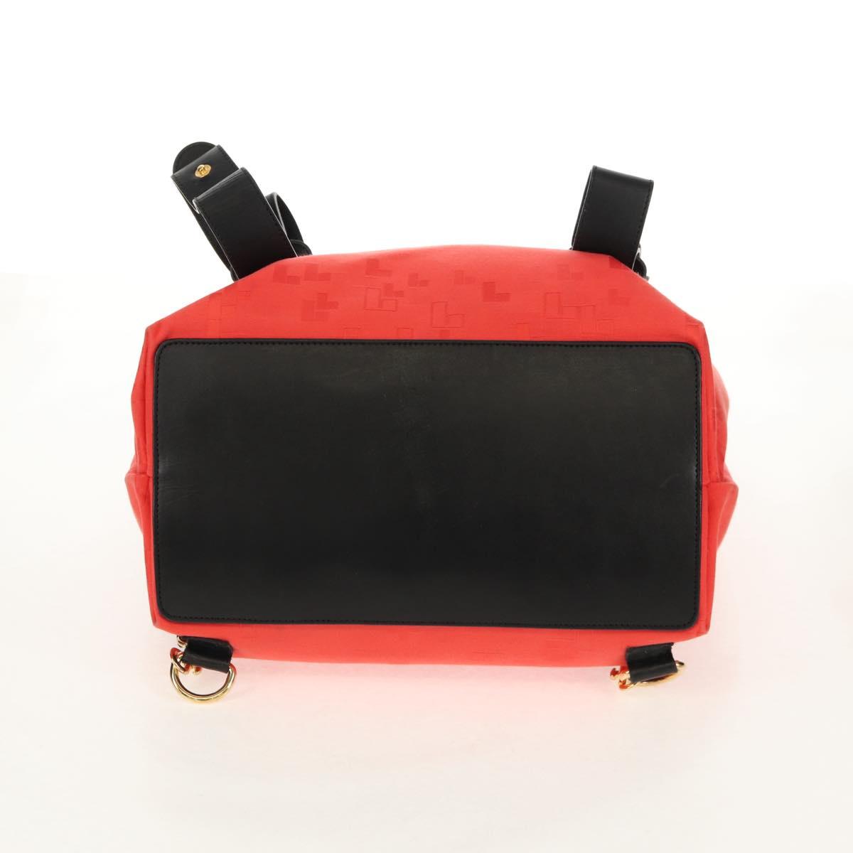 LOEWE Backpack Canvas Black Red Auth bs30603 - Jerrillo image 6