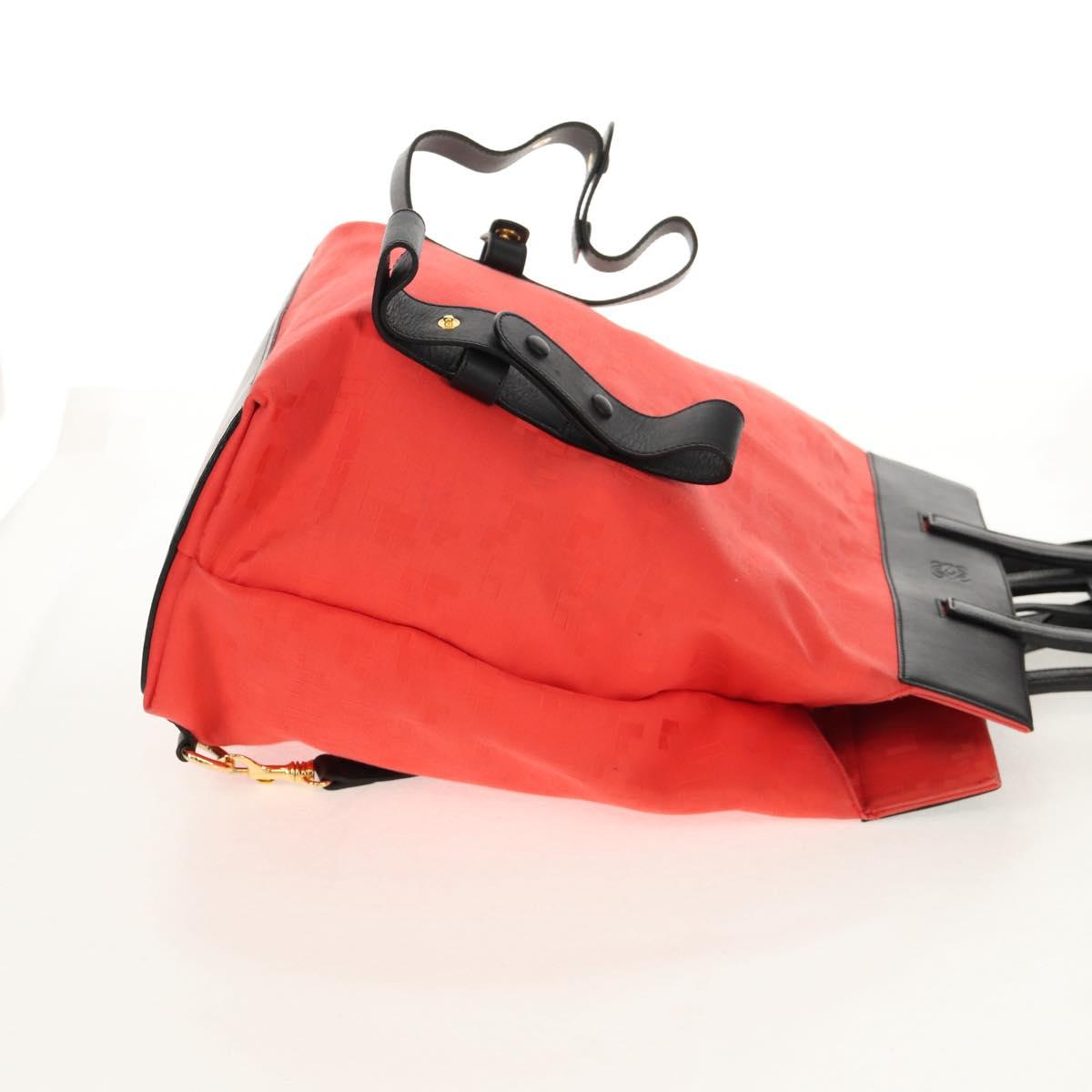 LOEWE Backpack Canvas Black Red Auth bs30603 - Jerrillo image 5