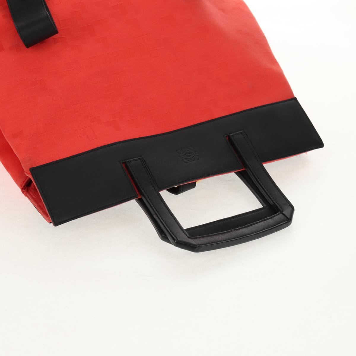 LOEWE Backpack Canvas Black Red Auth bs30603 - Jerrillo image 7