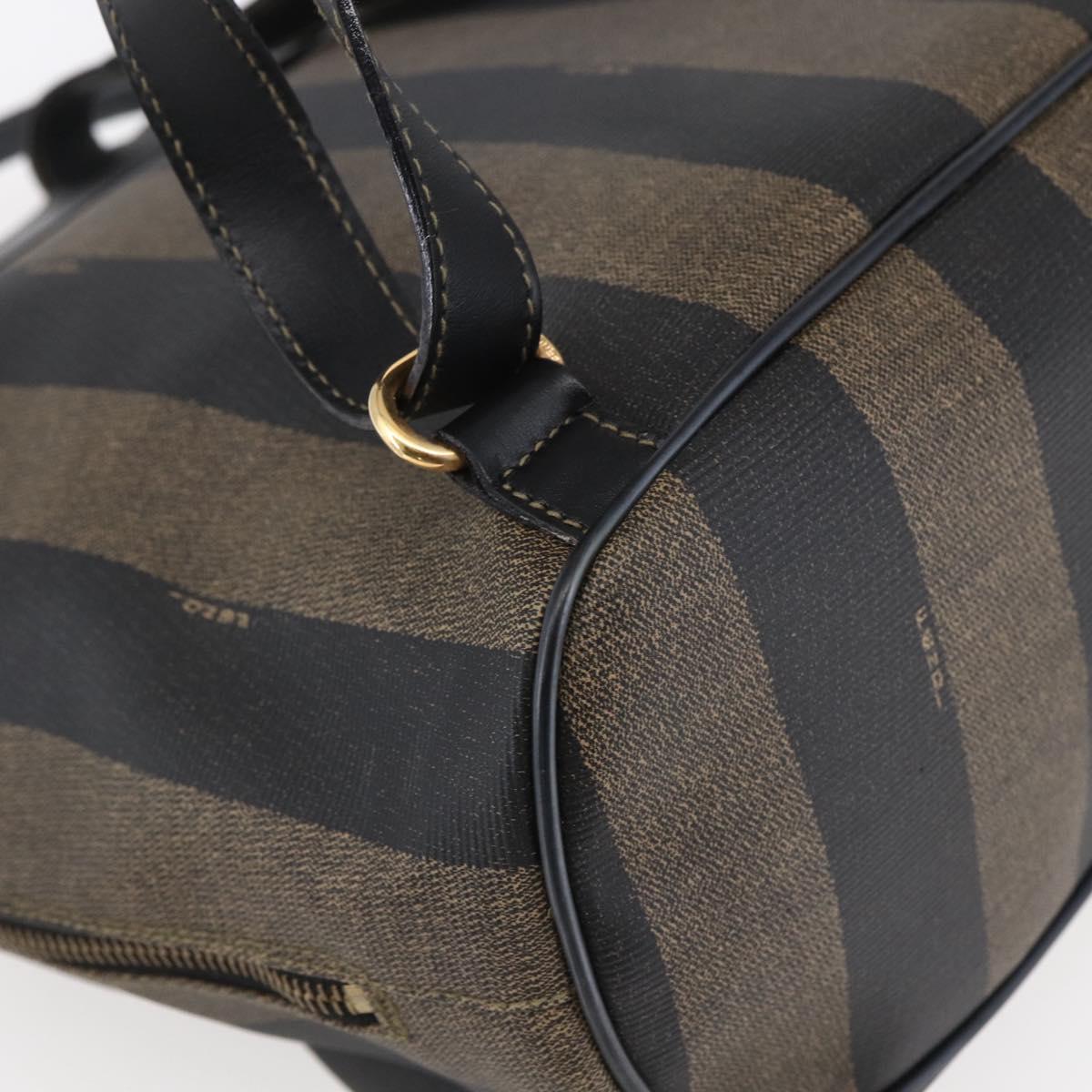FENDI Pecan Canvas Backpack Brown Black Auth bs30797 - Jerrillo image 10