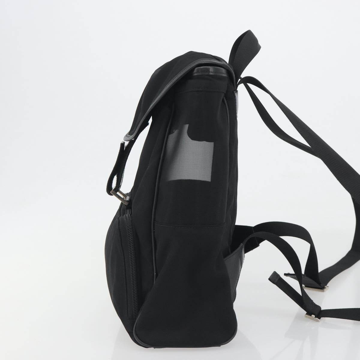 GUCCI Backpack Canvas Black Silver 019 0353 Auth bs36440 - Jerrillo image 3