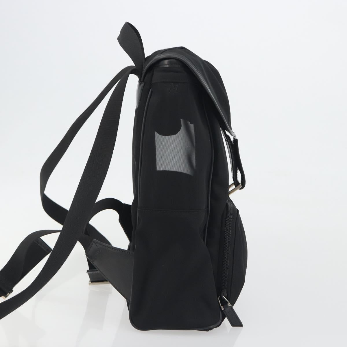 GUCCI Backpack Canvas Black Silver 019 0353 Auth bs36440 - Jerrillo image 4