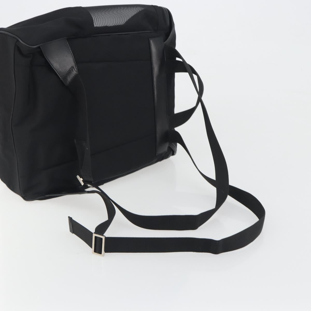 GUCCI Backpack Canvas Black Silver 019 0353 Auth bs36440 - Jerrillo image 8