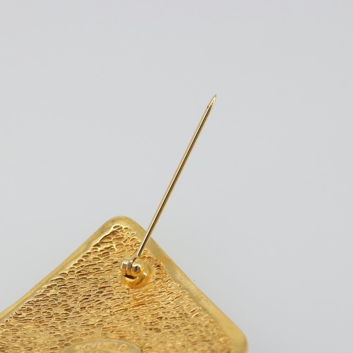 CHANEL Brooch Metal Gold Tone CC Auth bs36545 - Jerrillo image 4