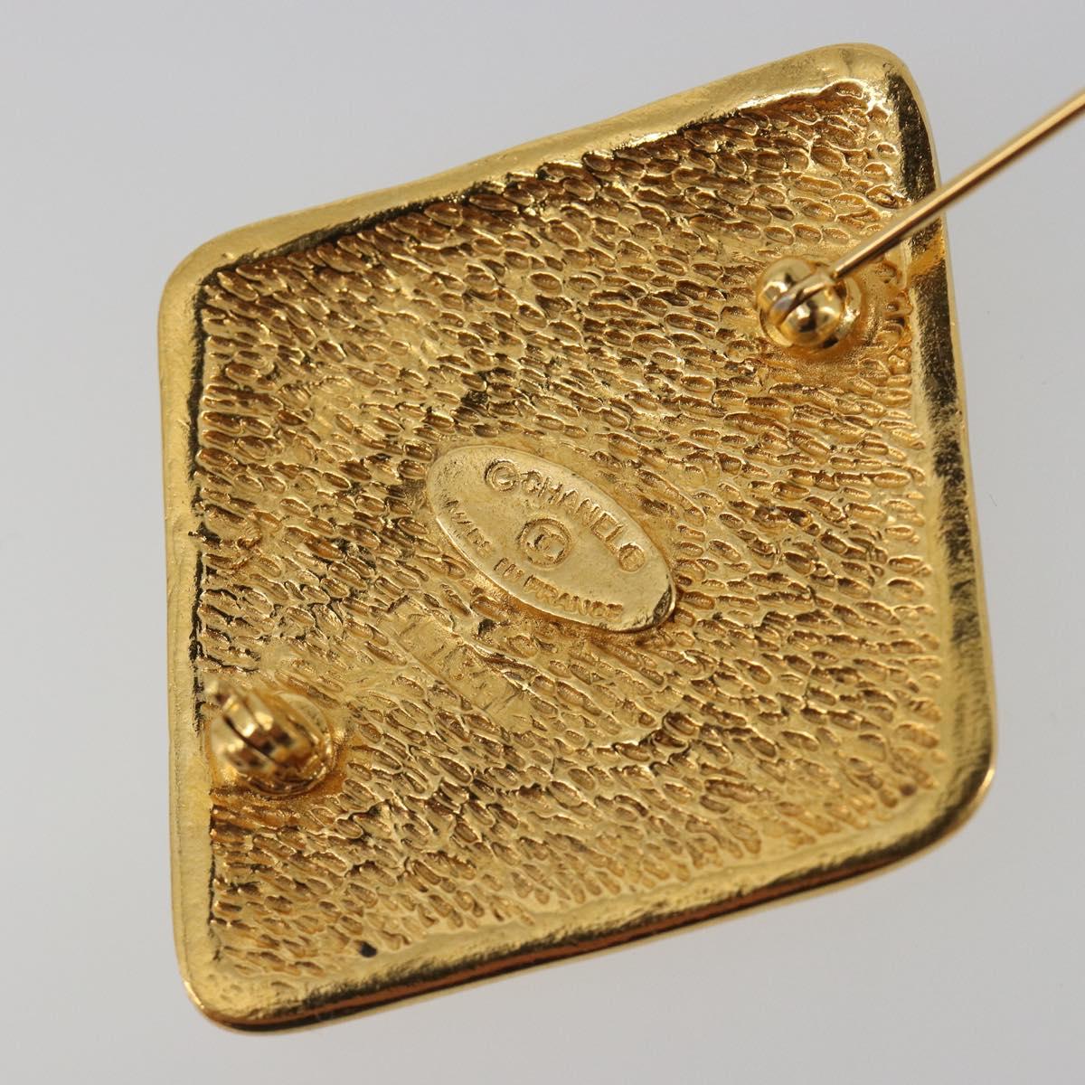 CHANEL Brooch Metal Gold Tone CC Auth bs36545 - Jerrillo image 5