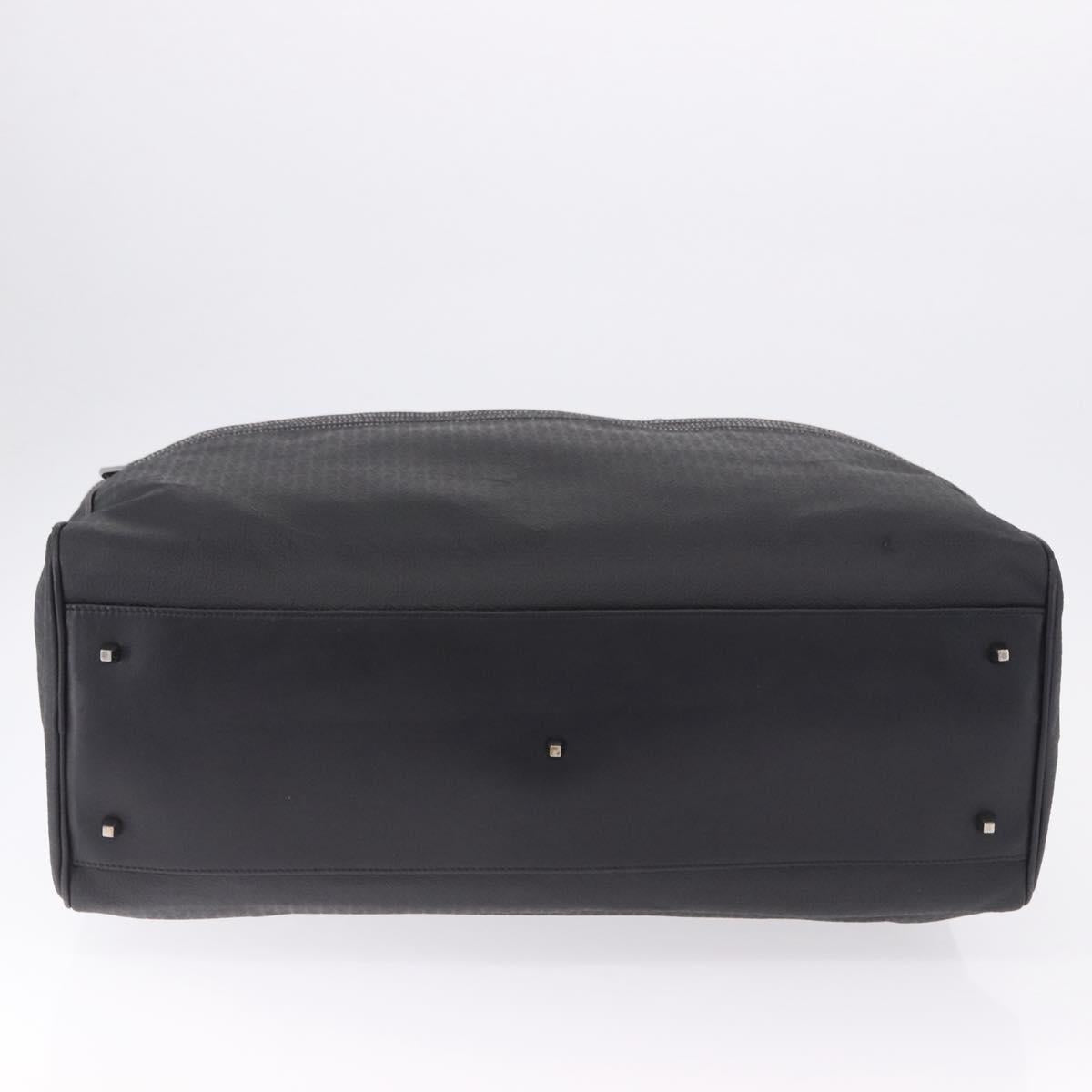 LOEWE Anagram Boston Bag PVC Leather Black Silver Auth bs36557 - Jerrillo image 5