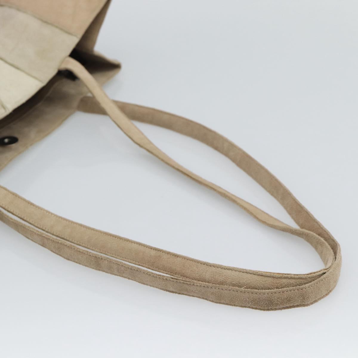 CHANEL Tote Bag Suede Beige CC Auth bs36562 - Jerrillo image 7