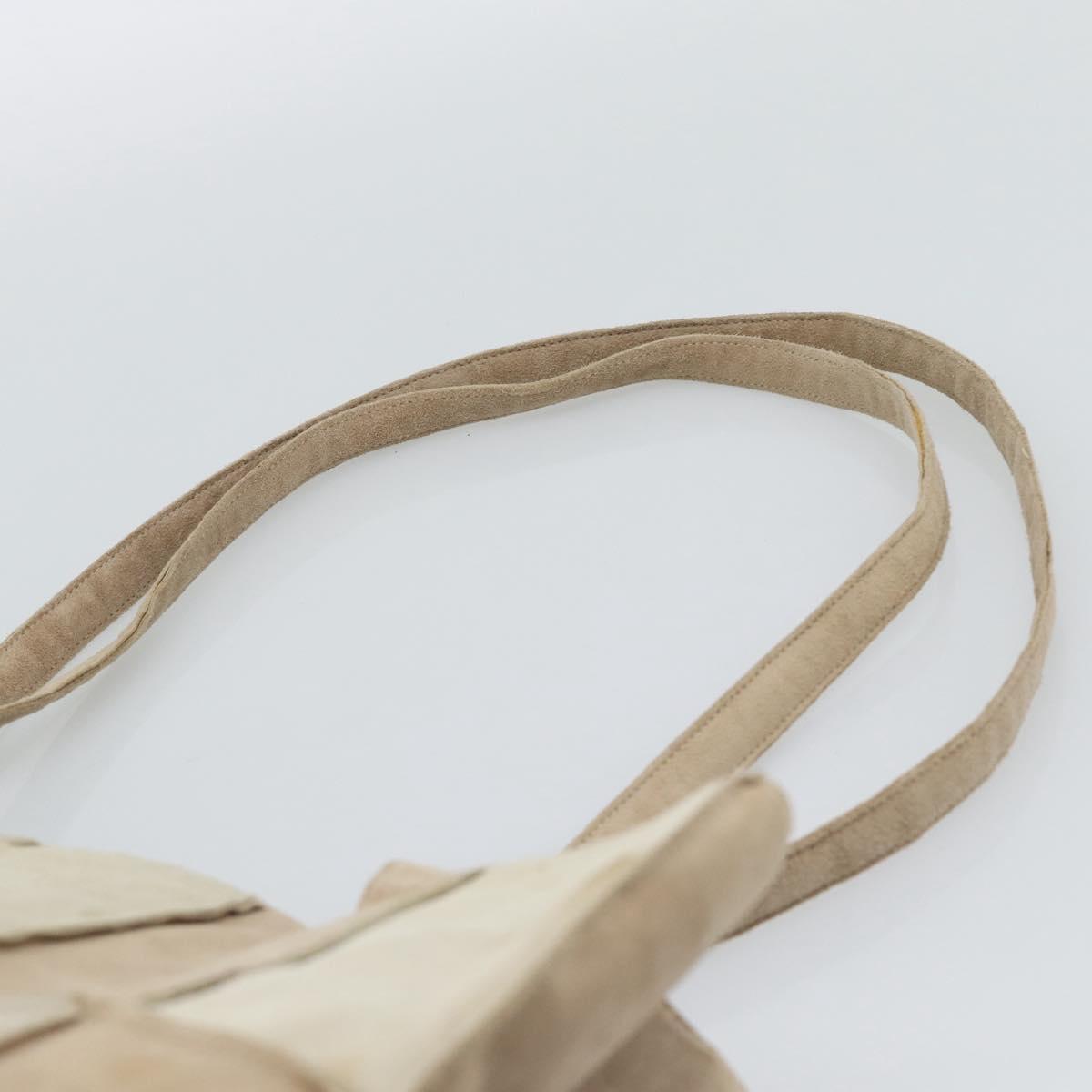 CHANEL Tote Bag Suede Beige CC Auth bs36562 - Jerrillo image 8