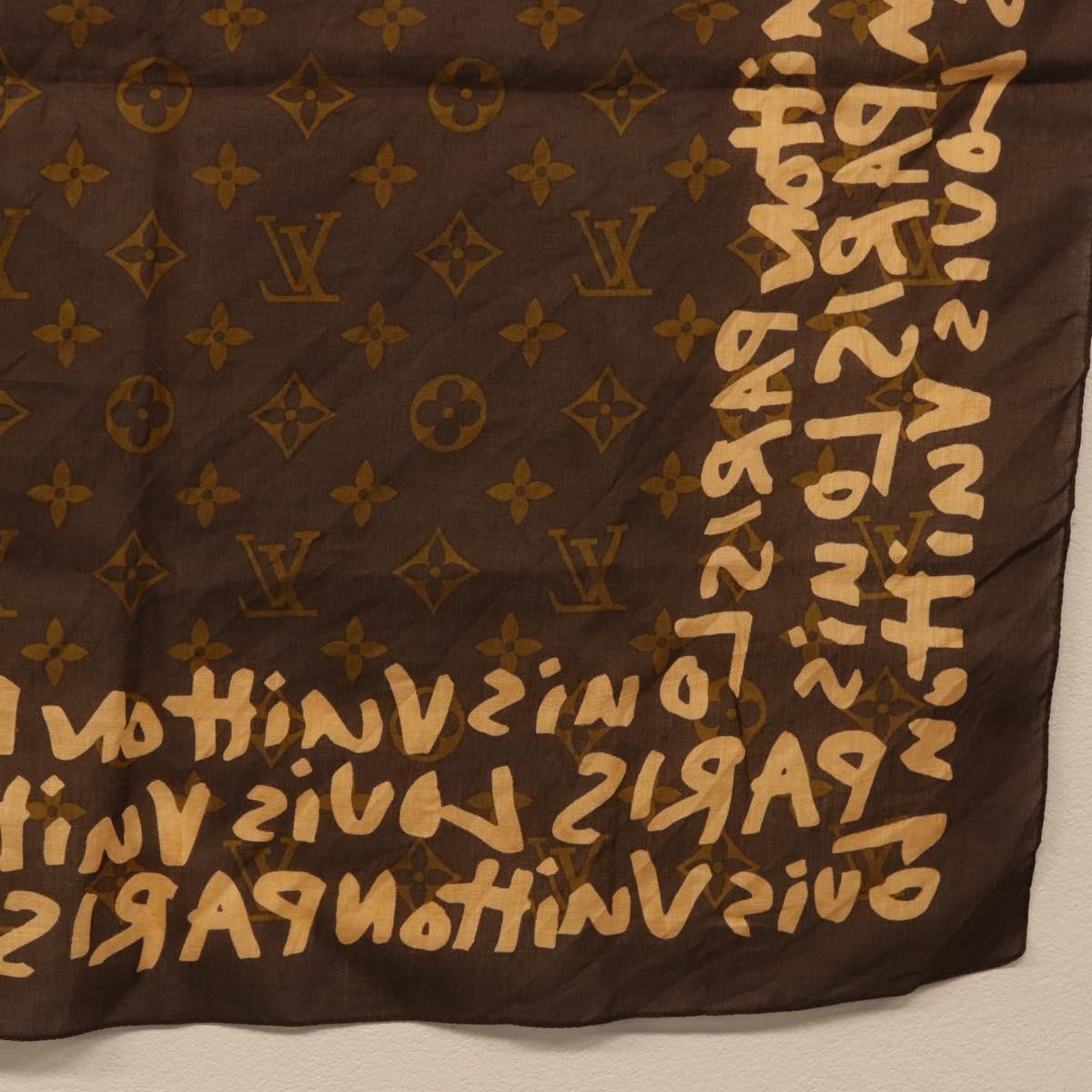 LOUIS VUITTON Monogram Graffiti Scarf Brown LV Auth bs36792V - Jerrillo image 10
