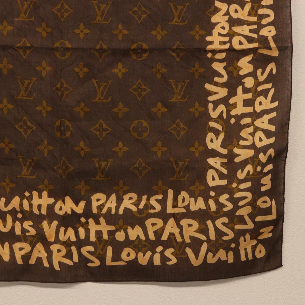 LOUIS VUITTON Monogram Graffiti Scarf Brown LV Auth bs36792V - Jerrillo image 5