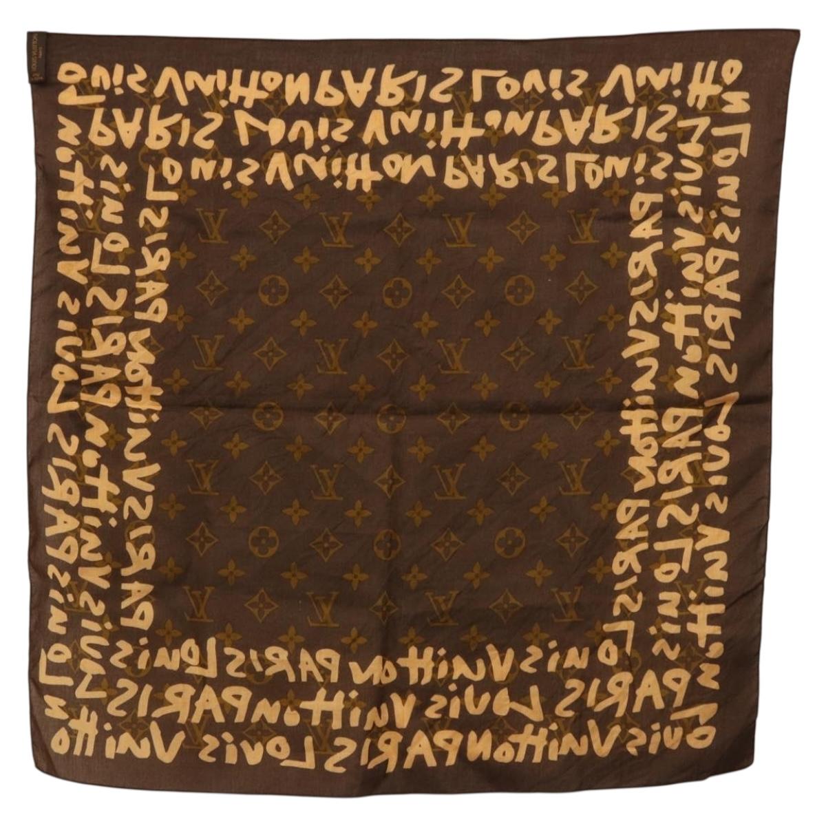 LOUIS VUITTON Monogram Graffiti Scarf Brown LV Auth bs36792V - Jerrillo image 6