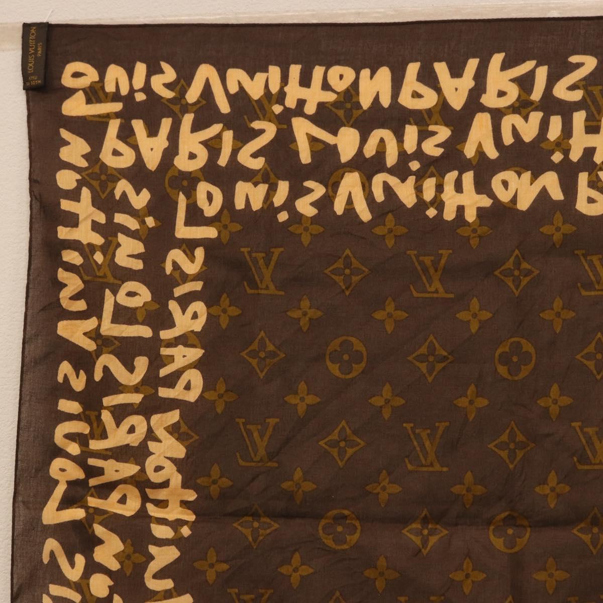 LOUIS VUITTON Monogram Graffiti Scarf Brown LV Auth bs36792V - Jerrillo image 7