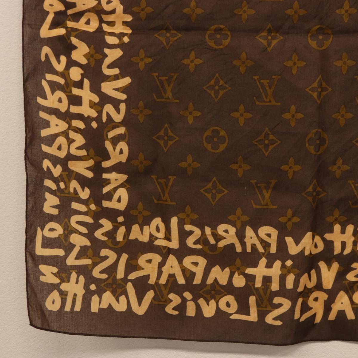 LOUIS VUITTON Monogram Graffiti Scarf Brown LV Auth bs36792V - Jerrillo image 9