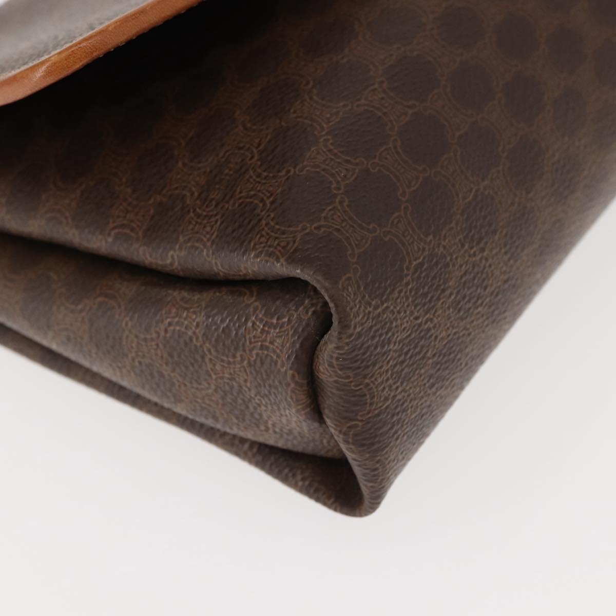 CELINE Macadam Canvas Shoulder Bag PVC Brown Gold Auth ep11522 - Jerrillo image 10