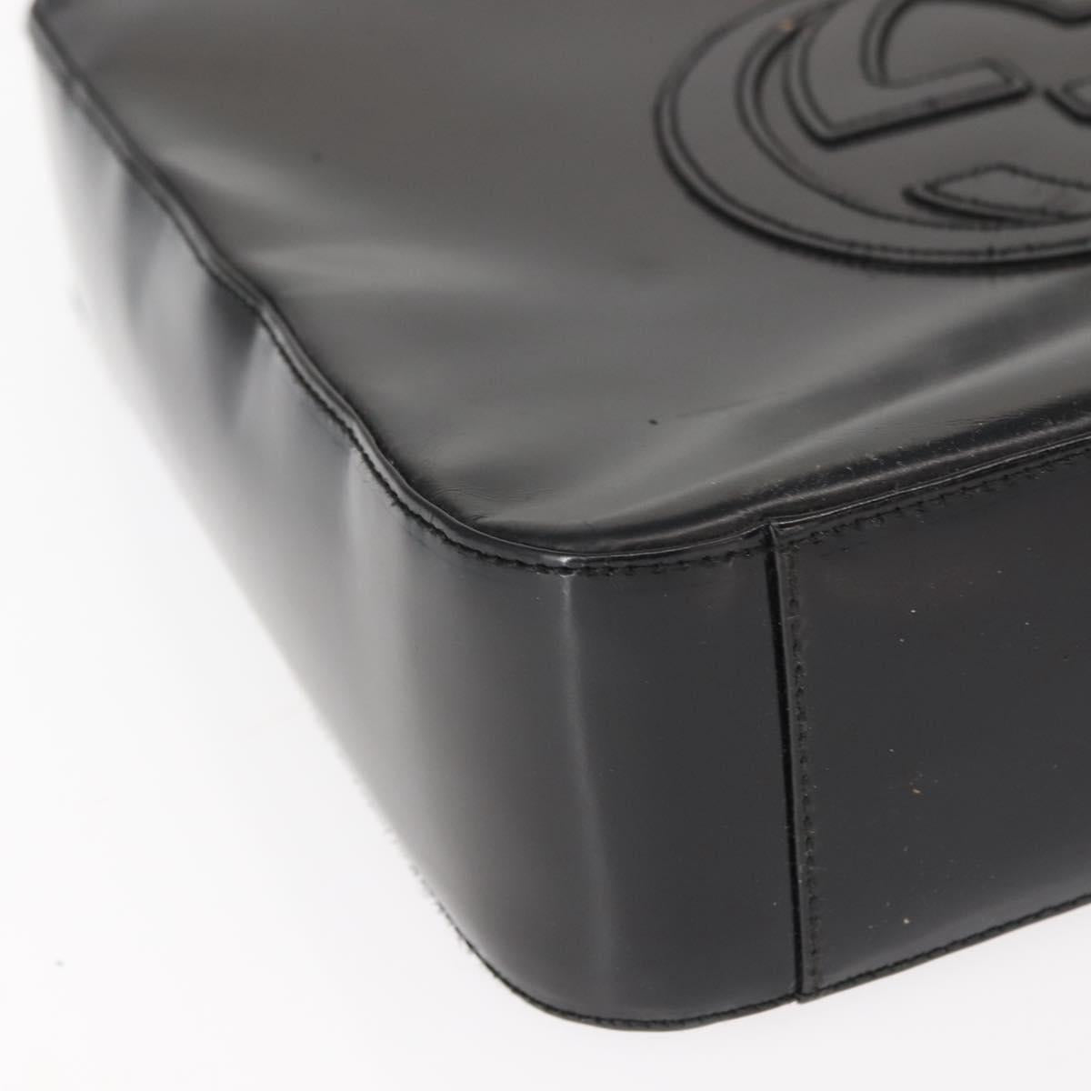 GUCCI Soho Shoulder Bag Enamel Black Auth ep11593 - Jerrillo image 10