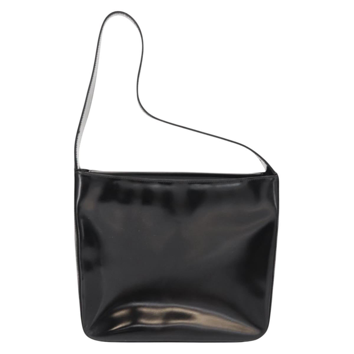 GUCCI Soho Shoulder Bag Enamel Black Auth ep11593 - Jerrillo image 4