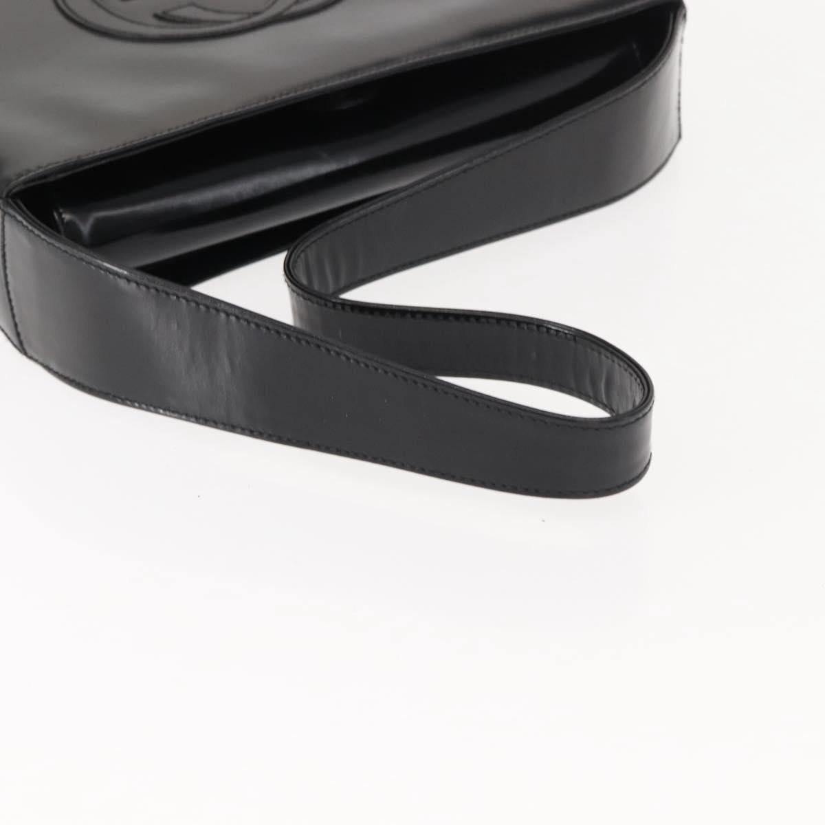 GUCCI Soho Shoulder Bag Enamel Black Auth ep11593 - Jerrillo image 8