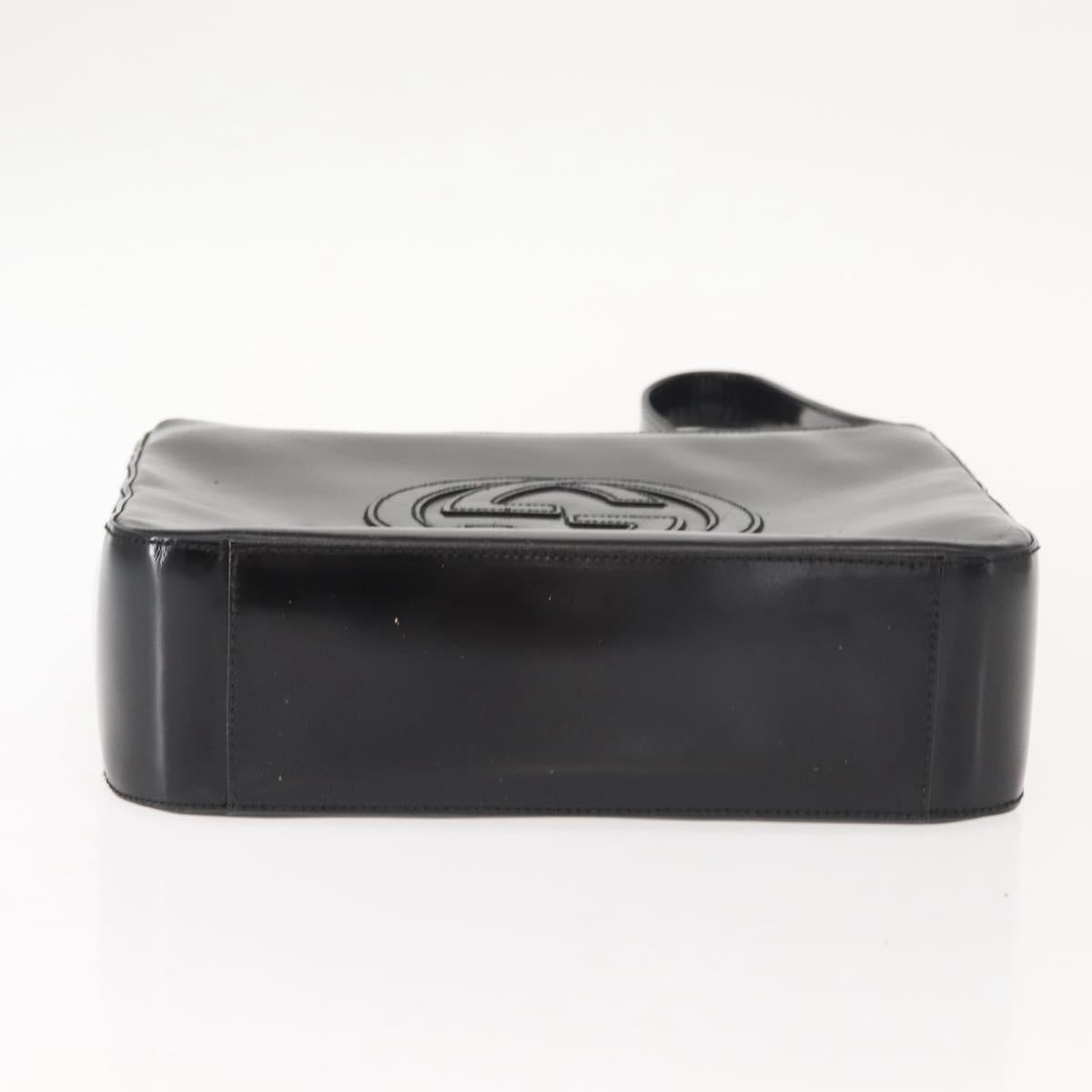 GUCCI Soho Shoulder Bag Enamel Black Auth ep11593 - Jerrillo image 9