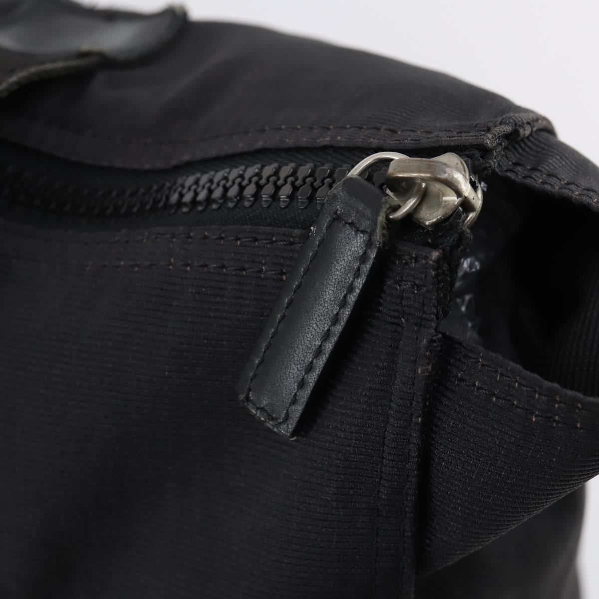 FENDI Tote Bag Nylon Black Silver Auth ep11611 - Jerrillo image 10