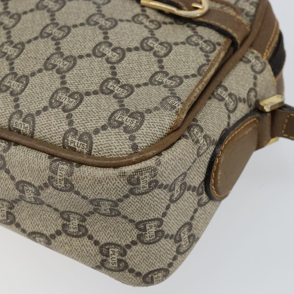 GUCCI GG Plus Supreme Shoulder Bag PVC Beige Gold Auth ep11624 - Jerrillo image 9