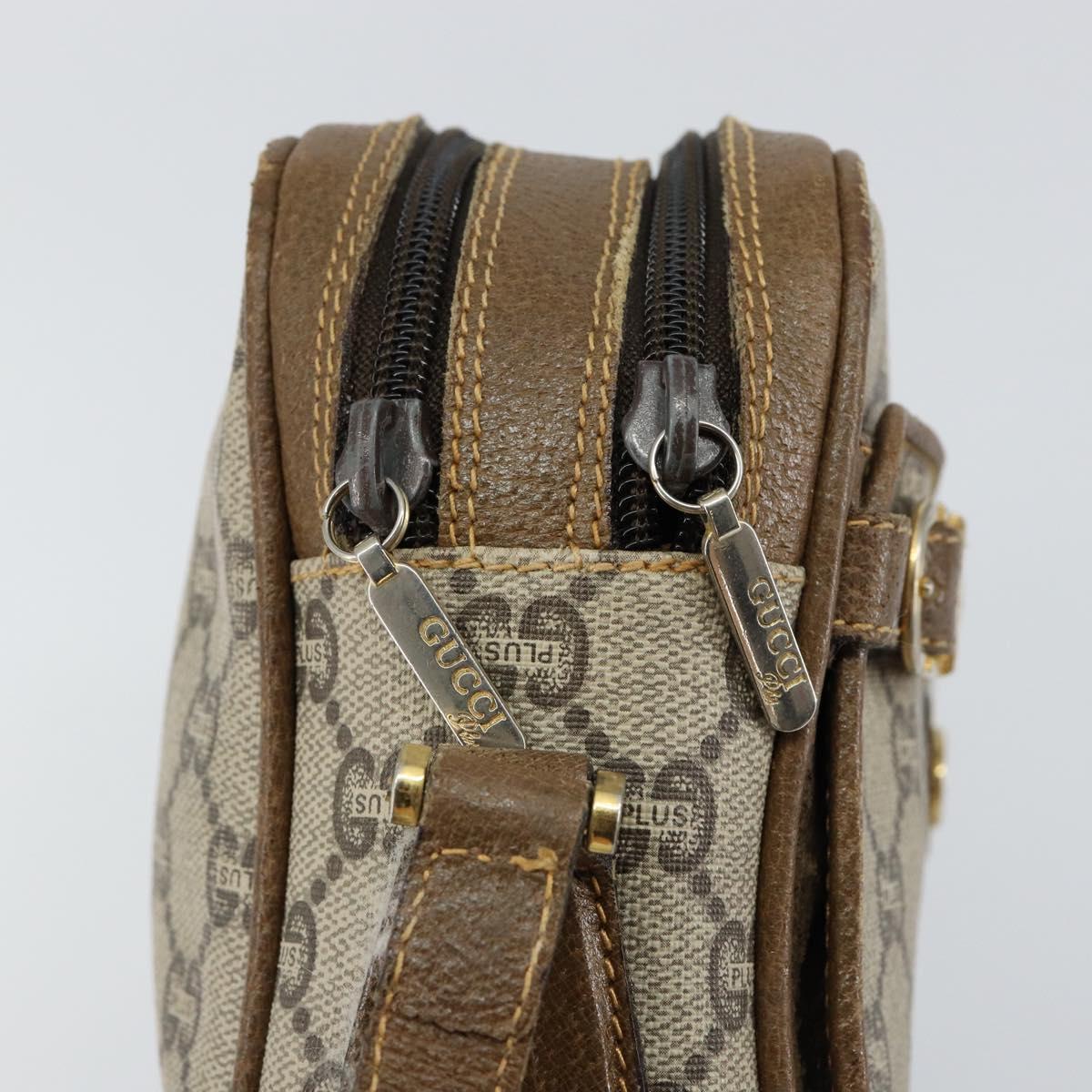GUCCI GG Plus Supreme Shoulder Bag PVC Beige Gold Auth ep11624 - Jerrillo image 10