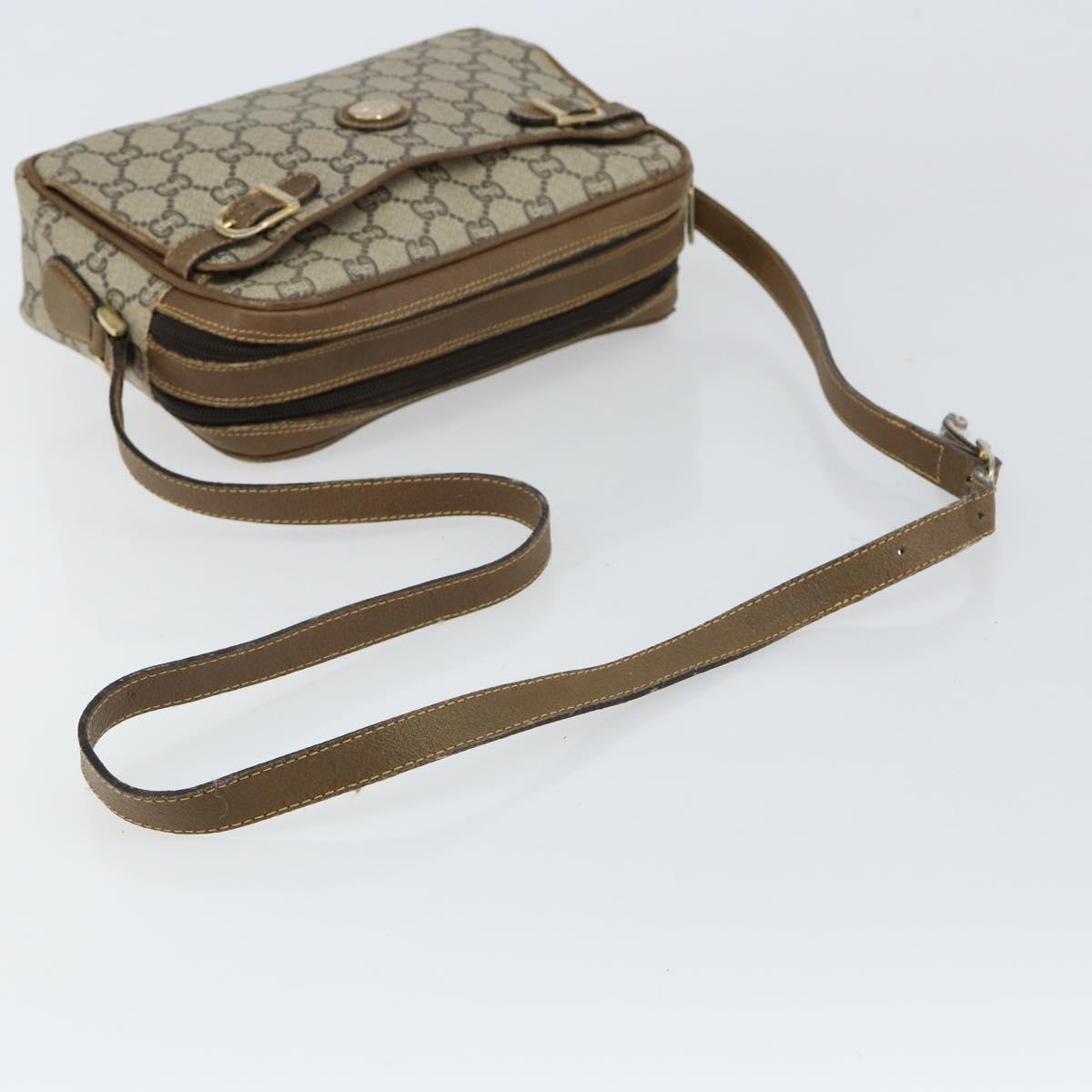 GUCCI GG Plus Supreme Shoulder Bag PVC Beige Gold Auth ep11624 - Jerrillo image 7