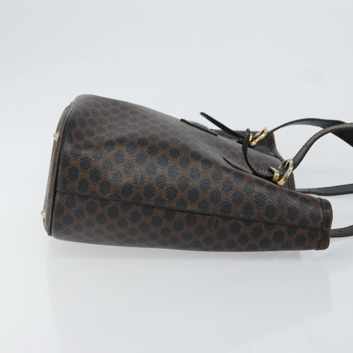CELINE Macadam Canvas Tote Bag PVC Leather Black Gold Auth ep11721 - Jerrillo image 4
