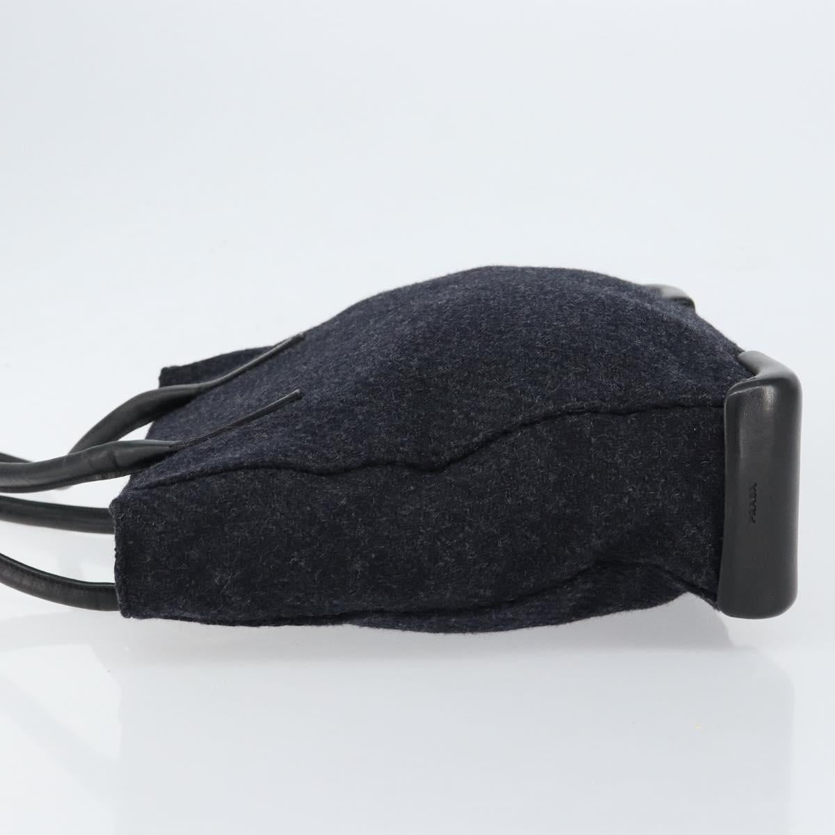 PRADA Tote Bag Wool Gray Auth ep11742 - Jerrillo image 5