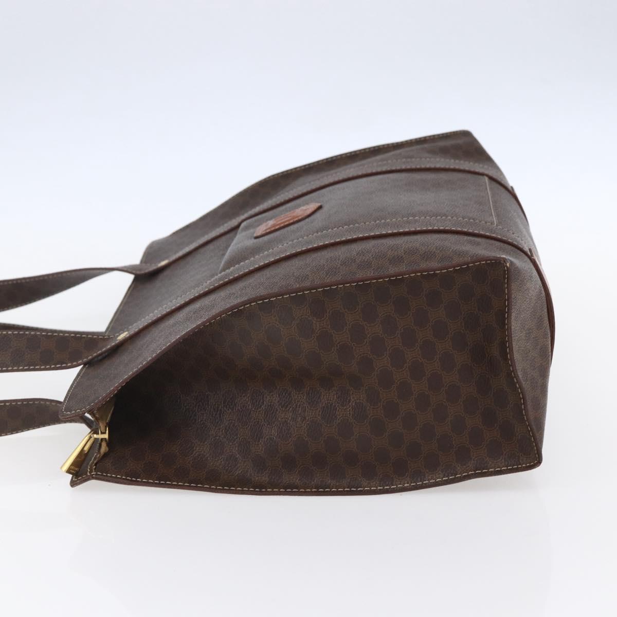 CELINE Macadam Canvas Tote Bag PVC Brown Gold Auth ep11810 - Jerrillo image 4