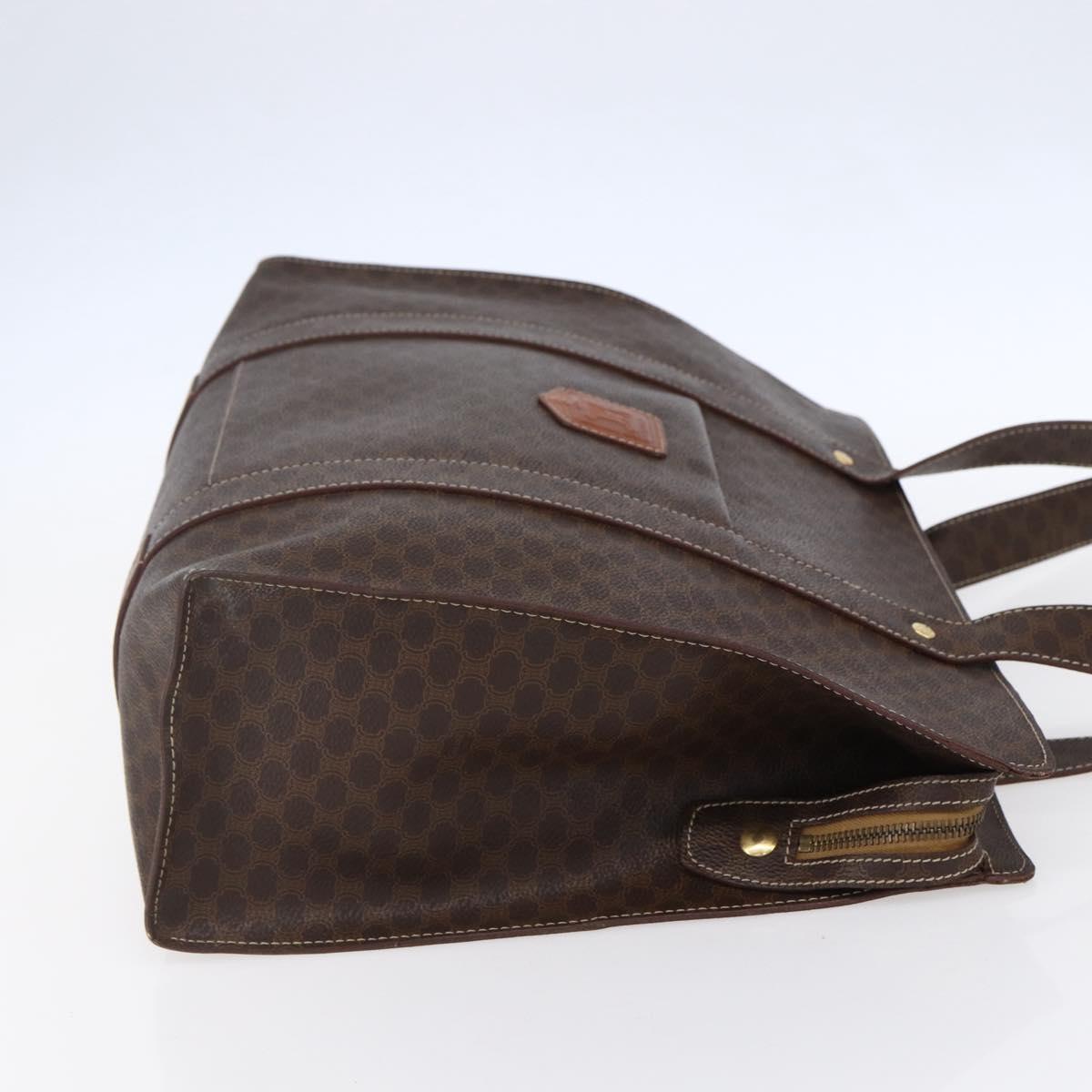 CELINE Macadam Canvas Tote Bag PVC Brown Gold Auth ep11810 - Jerrillo image 5