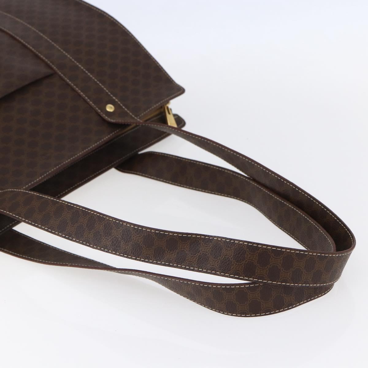 CELINE Macadam Canvas Tote Bag PVC Brown Gold Auth ep11810 - Jerrillo image 7