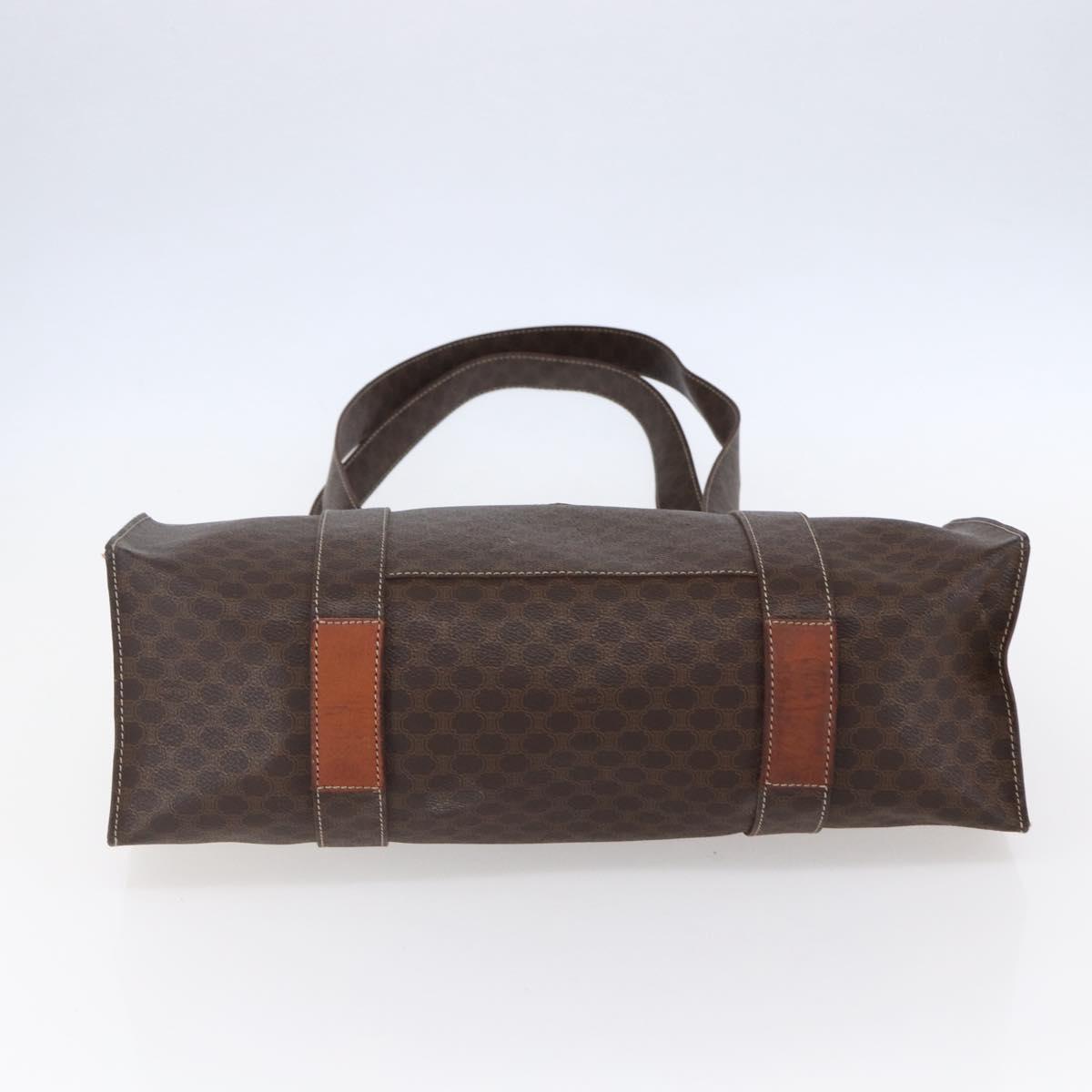 CELINE Macadam Canvas Tote Bag PVC Brown Gold Auth ep11810 - Jerrillo image 9