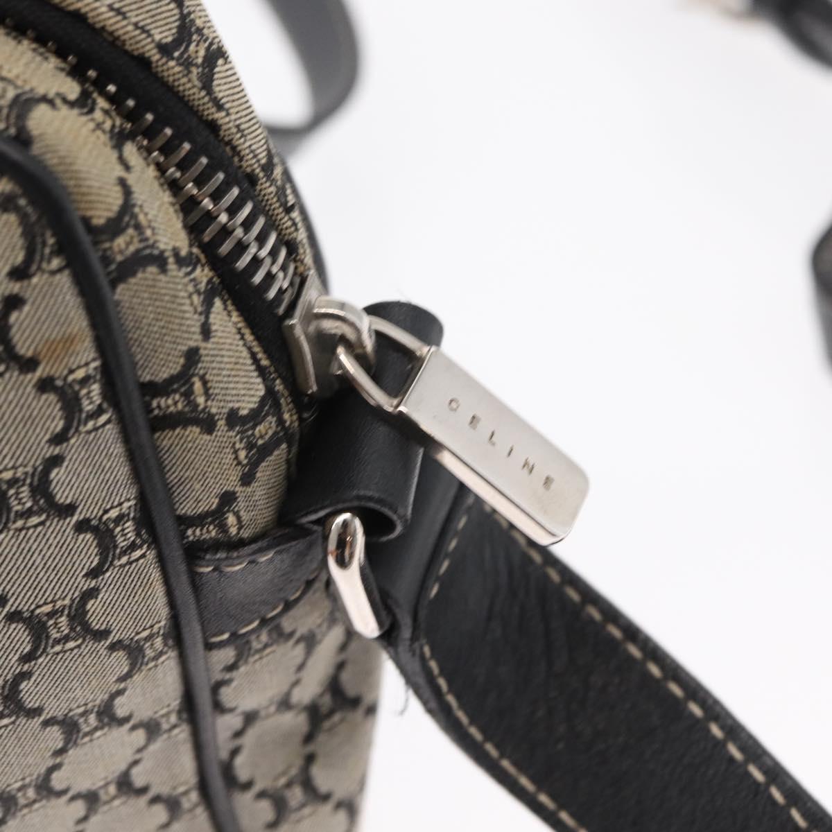 CELINE Macadam Canvas Shoulder Bag Gray Silver Auth ep11913 - Jerrillo image 10