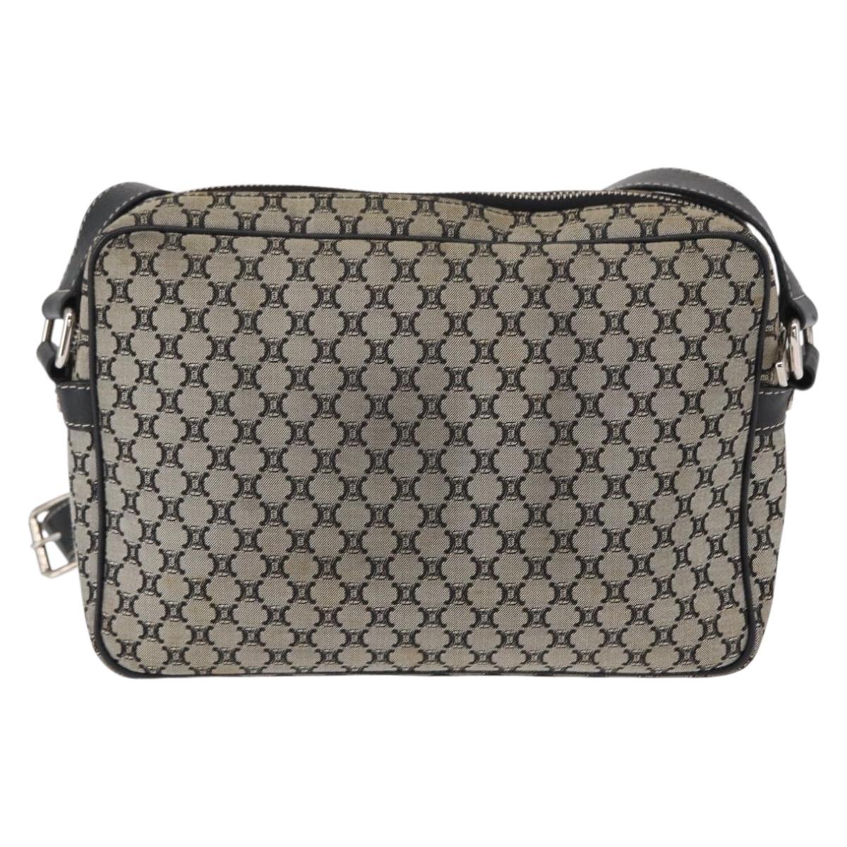 CELINE Macadam Canvas Shoulder Bag Gray Silver Auth ep11913 - Jerrillo image 2