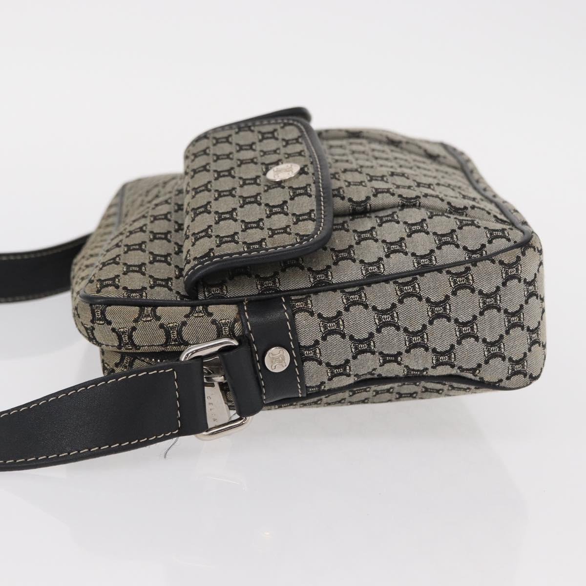 CELINE Macadam Canvas Shoulder Bag Gray Silver Auth ep11913 - Jerrillo image 4