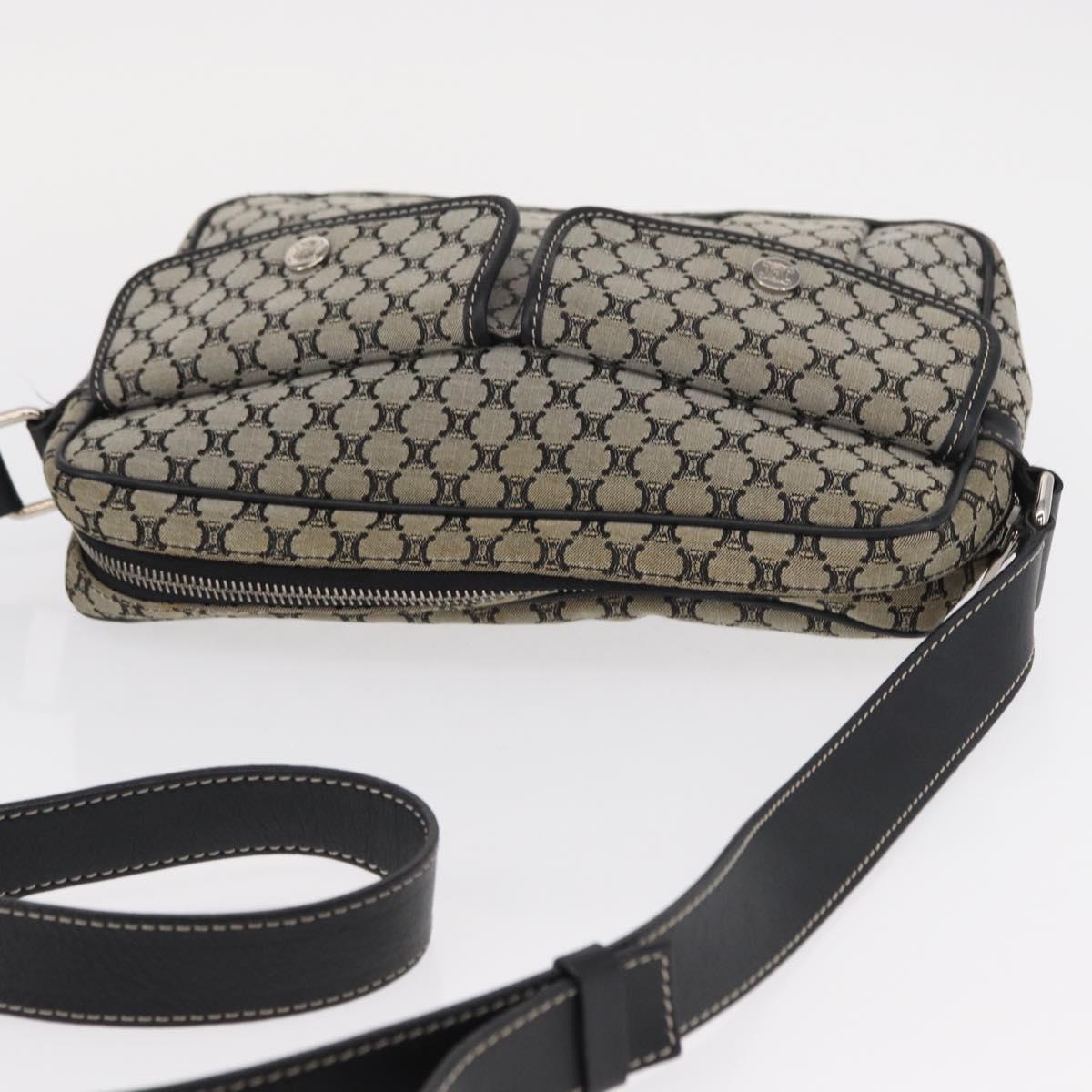 CELINE Macadam Canvas Shoulder Bag Gray Silver Auth ep11913 - Jerrillo image 6