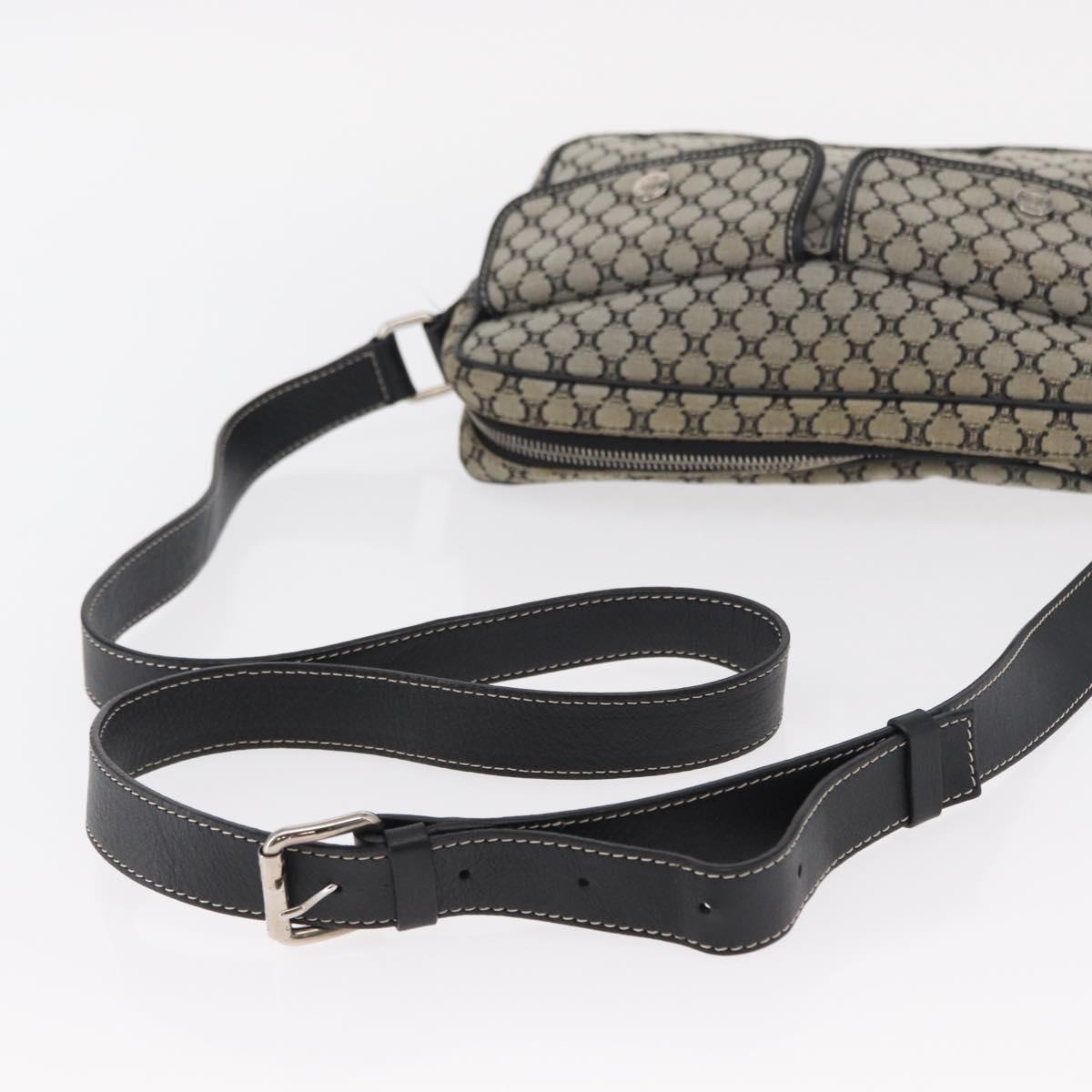 CELINE Macadam Canvas Shoulder Bag Gray Silver Auth ep11913 - Jerrillo image 7