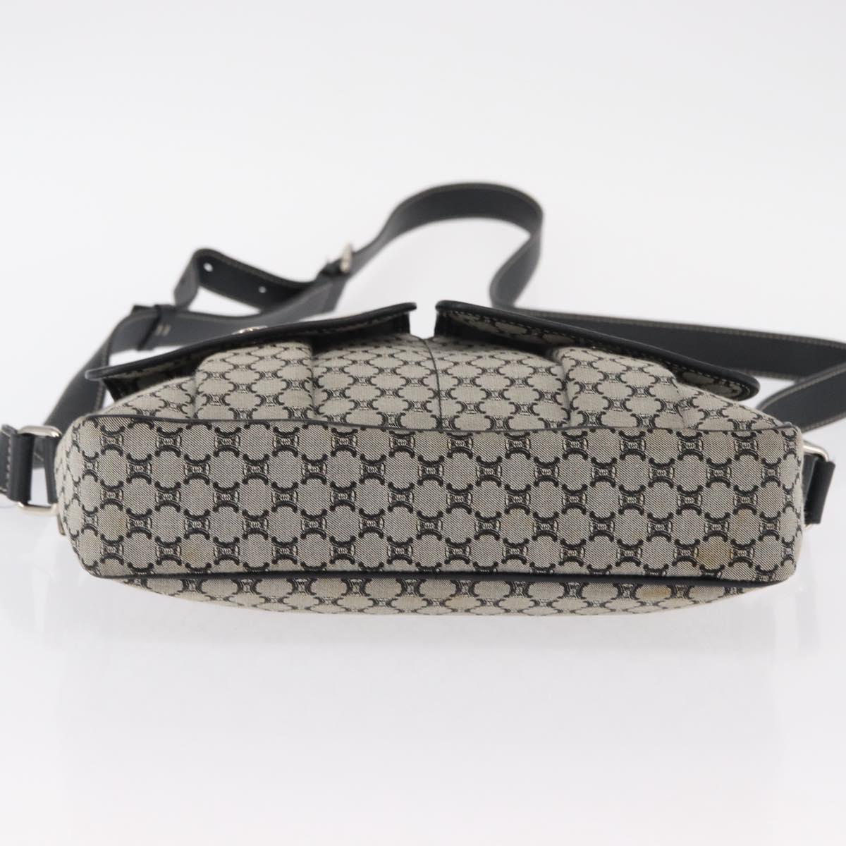 CELINE Macadam Canvas Shoulder Bag Gray Silver Auth ep11913 - Jerrillo image 5