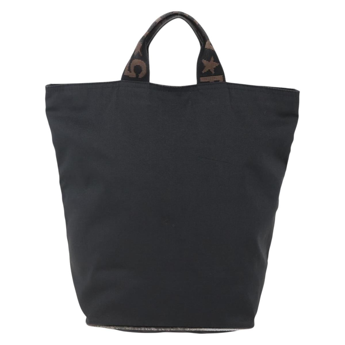 FENDI Hand Bag Nylon Black Auth ep11928 - Jerrillo image 2