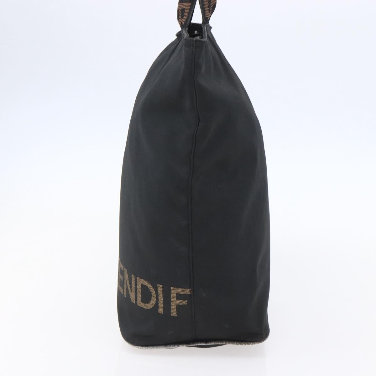 FENDI Hand Bag Nylon Black Auth ep11928 - Jerrillo image 4