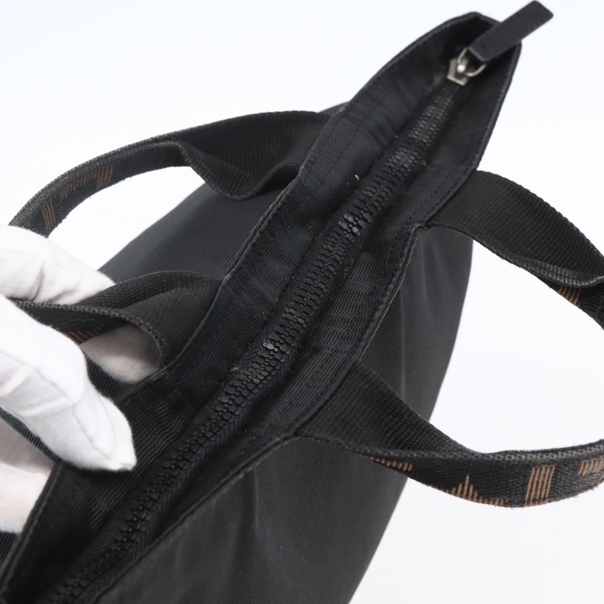 FENDI Hand Bag Nylon Black Auth ep11928 - Jerrillo image 6