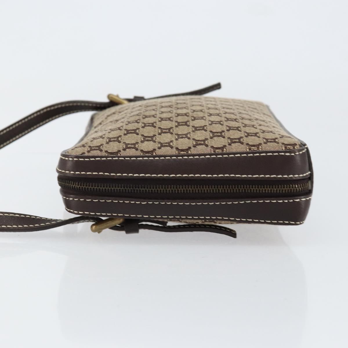 CELINE Macadam Canvas Shoulder Bag Beige Gold Auth ep11932 - Jerrillo image 5