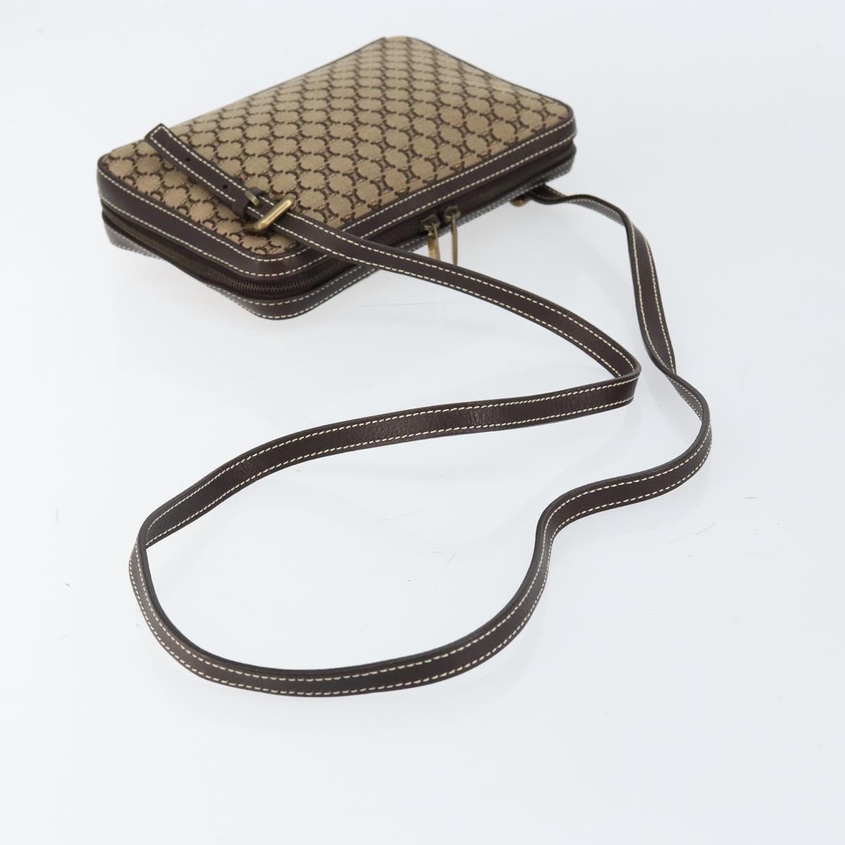 CELINE Macadam Canvas Shoulder Bag Beige Gold Auth ep11932 - Jerrillo image 7