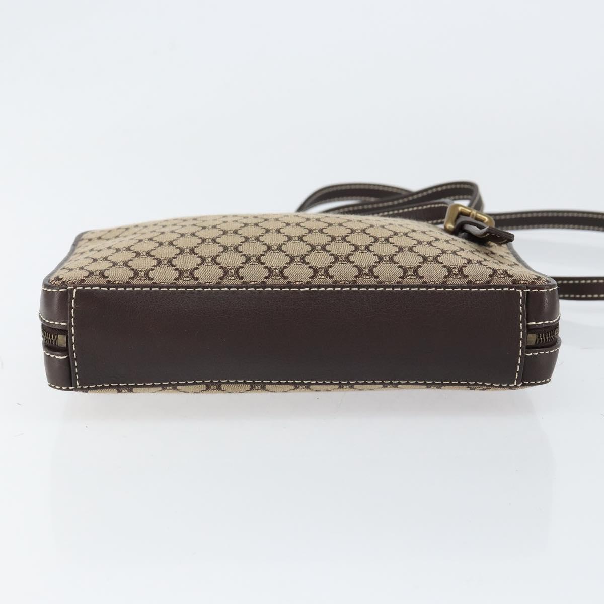 CELINE Macadam Canvas Shoulder Bag Beige Gold Auth ep11932 - Jerrillo image 9