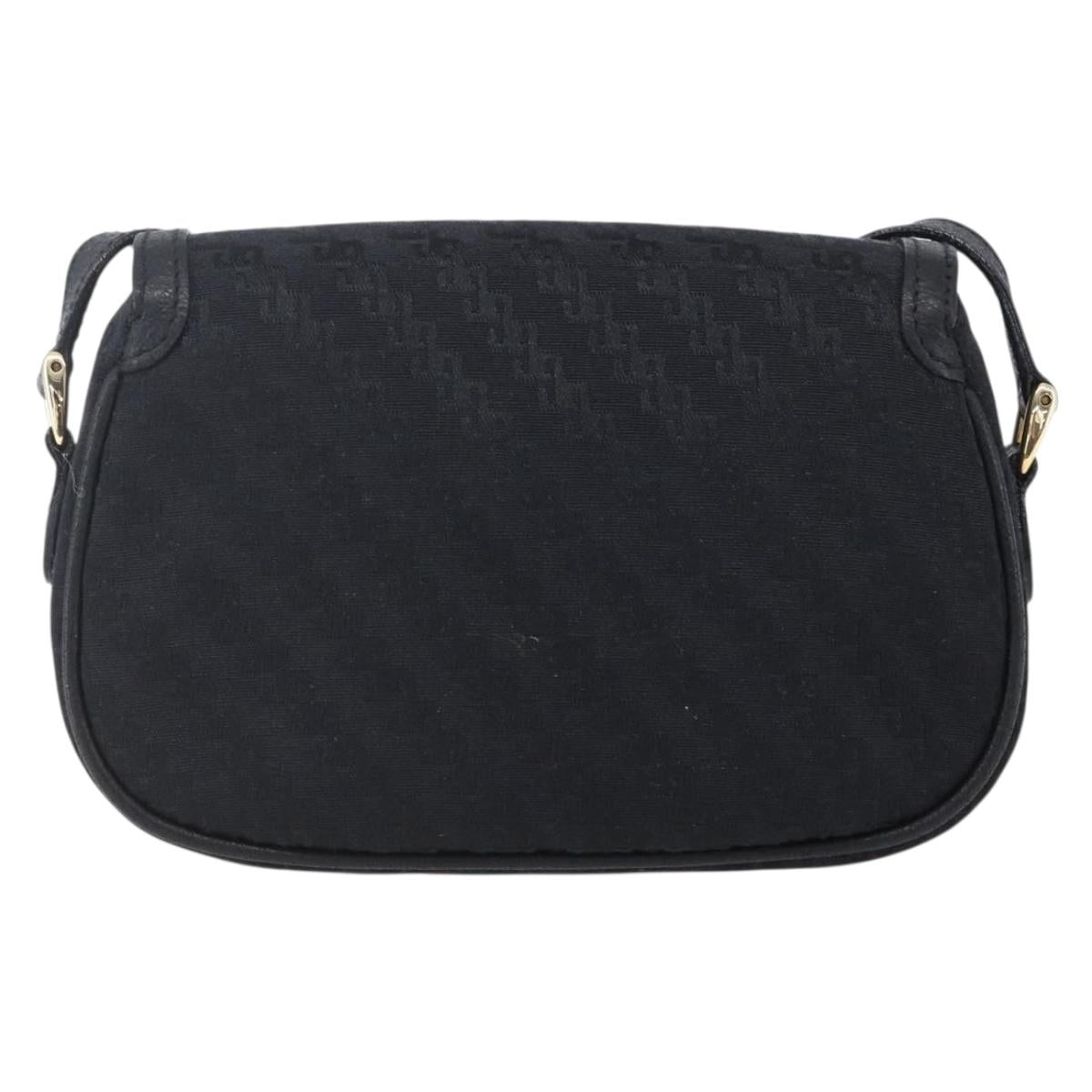 GUCCI Shoulder Bag Canvas Black Gold Auth ep11952 - Jerrillo image 2